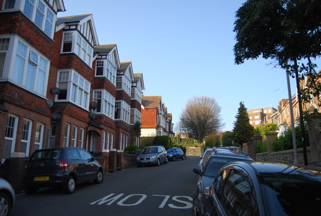 Residential street in Eastbourne